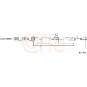 Spojkové lanko Tažné lanko, ovládání spojky COFLE CFE18.6018