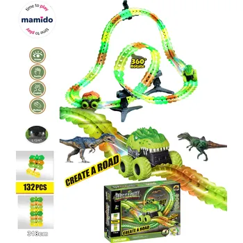 autodráha Mamido Dinosauří autodráha Zero Gravity 132 dílů, 318 cm, 360° rotace
