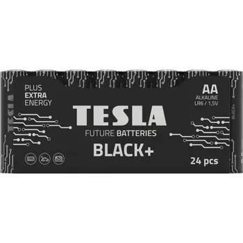 Článková baterie TESLA BLACK+ alkalická baterie AA (LR06, tužková, fólie) 24 ks