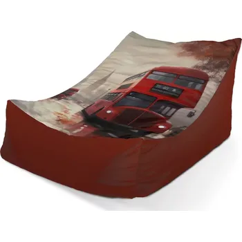 Sedací pytel Sablio Sedací vak Lounge Londýn Double-decker 1 - 80 x 95 x 50 cm