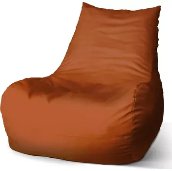 Sedací pytel Sablio Sedací vak Bean Cihlově oranžová - 60 x 70 x 70 cm
