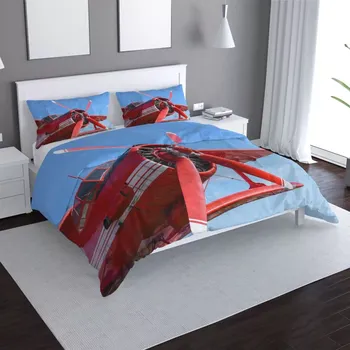 Povlečení Sablio Povlečení Červené letadlo - 140x200 / 90x70