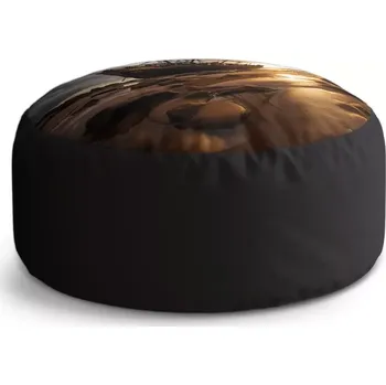 Taburet Sablio Taburet Circle Vrak lodi při západu slunce: 38x48 cm