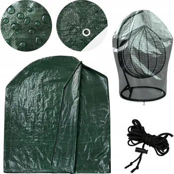 Krycí plachta Zahradní obal na houpačku 180 x 180 x 205 cm zelený