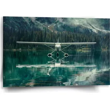 Obraz Sablio Obraz Hydroplán na horském jezeře - 60x40 cm