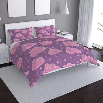 Povlečení Sablio Povlečení Růžové obláčky - 140x200 / 90x70