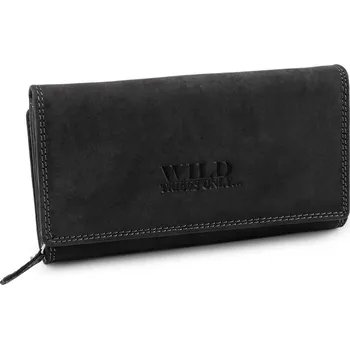 Peněženka Dámská kožená peněženka 9,5x17 cm Varianta: 8 černá mat, Balení: 1 ks