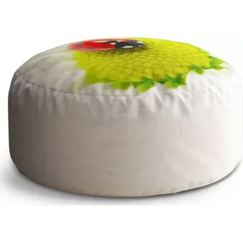 Taburet Sablio Taburet Circle Beruška na květu: 38x48 cm