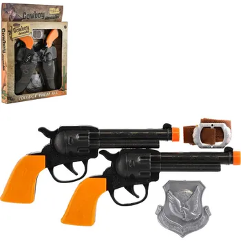 _Ostatní 1_ Kovbojská sada pistole kolt 2ks s pouzdrem a opaskem plast 00312068
