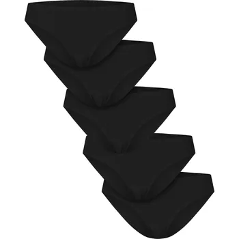 Dámské spodní prádlo Urban Classics Dámské bavlněné kalhotky – 5 kusů Barva: Černá, Velikost: S