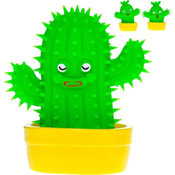 Figurka _Ostatní 1_ Kaktus veselý strečový antistresový květina v květináči 3 druhy 621759