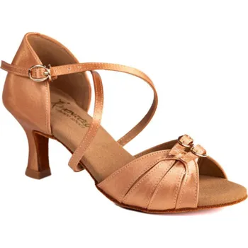 Dámské lodičky HDS Henzély | Dámské taneční boty HDS DLA016 tělový satén podpatek 5 cm - 24,5