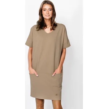 Dámská tunika Italian Fashion Karina tunika kr.r. Barva: Hnědá, Velikost: XL