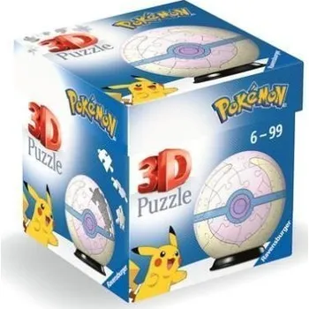 3D puzzle 3D Puzzle-Ball: Pokémon Heal Ball 54 dílků