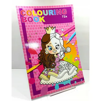 omalovánky VELKÁ OMALOVÁNKA A4, 72 STRAN - PRINCEZNY (VZOR 5)