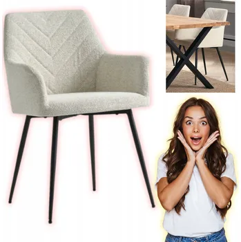 Jídelní židle Židle do obýváku, kuchyně PURHUS Jysk, látková, šedá