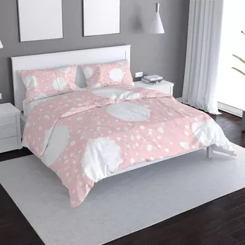 Povlečení Sablio Povlečení Bílé fleky - 140x200 / 90x70