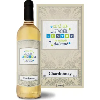 Víno Sablio Bílé víno Když Bůh stvořil sestry: 0,75 l