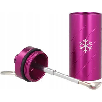 Obraz Lahvička na šňupací tabák SNOW Waves s teleskopickou lžičkou, kovová