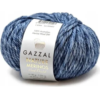 Příze Příze NATURE MERINOS Gazzal 8306 modrá