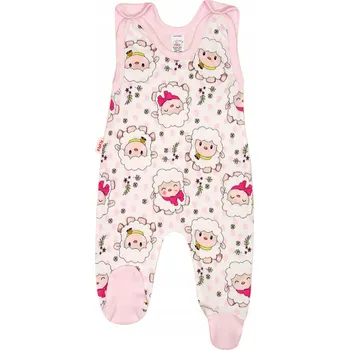Kojenecký overall BAVLNĚNÉ overaly na spaní OVEČKY velikost 74 KLEKLE