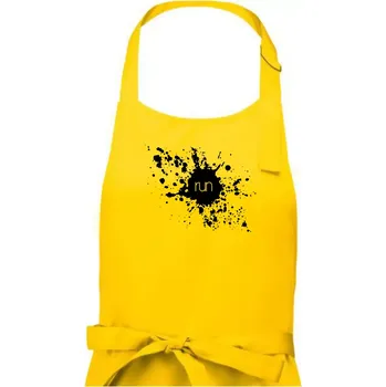Kuchyňská zástěra Splash run - Dámská zástěra na vaření - Univerzální velikost ( Žlutá )