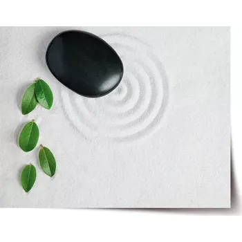 Plakát Sablio Plakát Listy a kámen - 90x60 cm