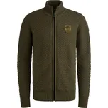 PME Legend pánský svetr se zipem PKC2509367 8039 Zelená XXL