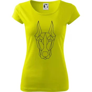 Dobrman - Geometrie - Dámské triko Pure - L ( Limetková )