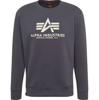 Pánská mikina Alpha Industries Basic Sweater (greyblack) mikina XXL