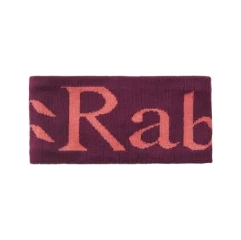 Čepice Rab Knitted Logo Headband Mulberry/Hibiscus červená
