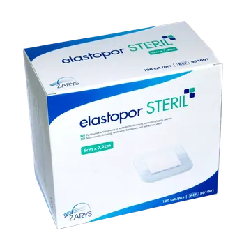 Zdravotnický materiál Sterilní samolepicí obvaz s absorpční podložkou na rány-8 cm x 10 cm, 30 ks