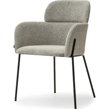 Jídelní židle Čalouněná jídelní židle ELIZARA - tmavě béžová / černá