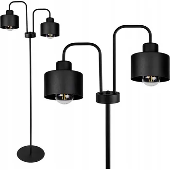 Stojací lampa Stojací lampa Fibram Lighting Retro E27 6 W černá