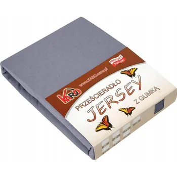 Prostěradlo Prostěradlo jersey s gumou 80x160 grafitové 070 silné 150g/m2 KARO