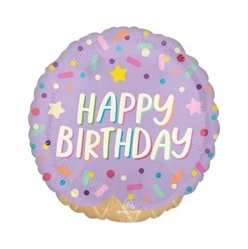 Balónek Fóliový balónek 18" QL CIR - Zmrzlinová párty narozeniny