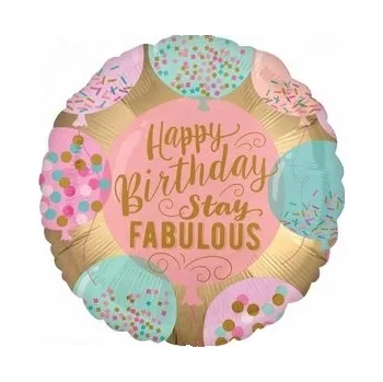 Balónek Fóliový balónek Amscan Všechno nejlepší k narozeninám Stay Fabulous