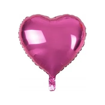 Balónek Fóliový balónek Srdce, růžový, 18/ 100ks