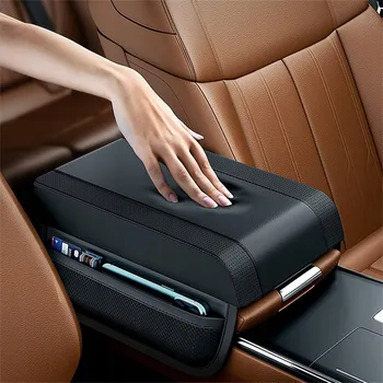 Polštář MĚKKÁ PODLOŽKA POLŠTÁŘ NA LOKETNÍ OPĚRKU, VYVÝŠENÁ KOŽENÁ KAPSA