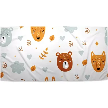 Osuška Sablio Ručník Medvěd a liška - 30x50 cm