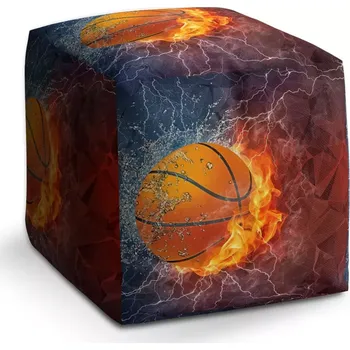 Taburet Sablio Taburet Cube Basketbalový míč: 40x40x40 cm