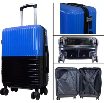 MONOPOL Cestovní kufr RIGA blue-black malý S