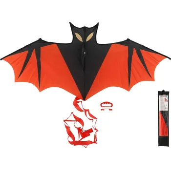 Létající drak _Ostatní 1_ Drak létající Netopýr nylonový 120x55cm v látkovém sáčku 00861397