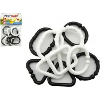 PROFIBABY Baby tvary spojovací v sáčku černobílé pro miminko hj228cb
