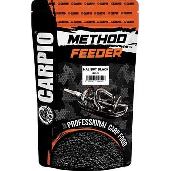 Pelety Carpio Method Feeder 4 mm 700 g Černý Halibut