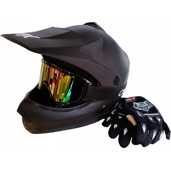 Helma na motorku DĚTSKÁ PŘILBA NA KOLO, MOTOKROSS, ČTYŘKOLKU, KOLOBĚŽKU - SADA XL