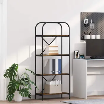 Obývací pokoj Knihovna Kouřový dub 60 x 30 x 146 cm Kompozitní dřevo