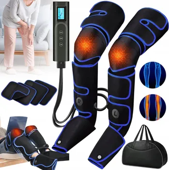 Masážní přístroj MASÁŽNÍ PŘÍSTROJ NA NOHY PRO LYMFODRENÁŽ, S FUNKCÍ ZAHŘÍVÁNÍ – NA STEHNA, LÝTKA, KOLENA