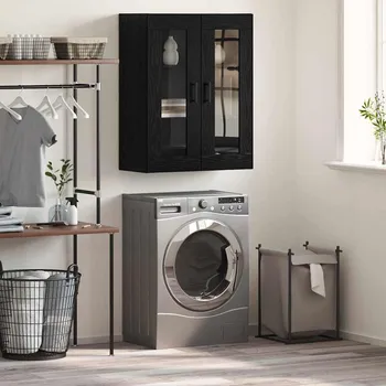 Příborník do zásuvky Servírovací skříň Černý dub 69,5 x 34 x 90 cm kompozitní dřevo