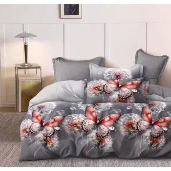 Povlečení NOVINKA 2025! Exkluzivní oboustranné Bavlněné povlečení s 3D efektem 140x200/70x90 cm - BRUNA